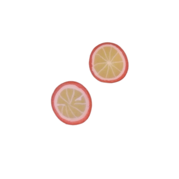 ORANGE SLICE STUDS 🇪🇹My Seasonal sale is :"Buy 1 Get 1 Free"🇪🇹 - Picture 2 of 4
